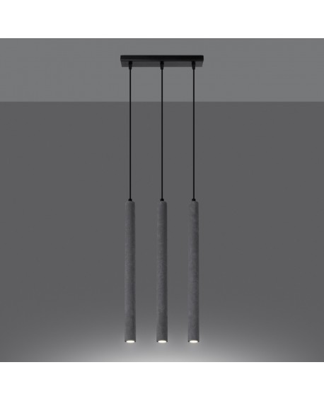 Lampa wisząca PASTELO 3L beton Sollux SL.1272