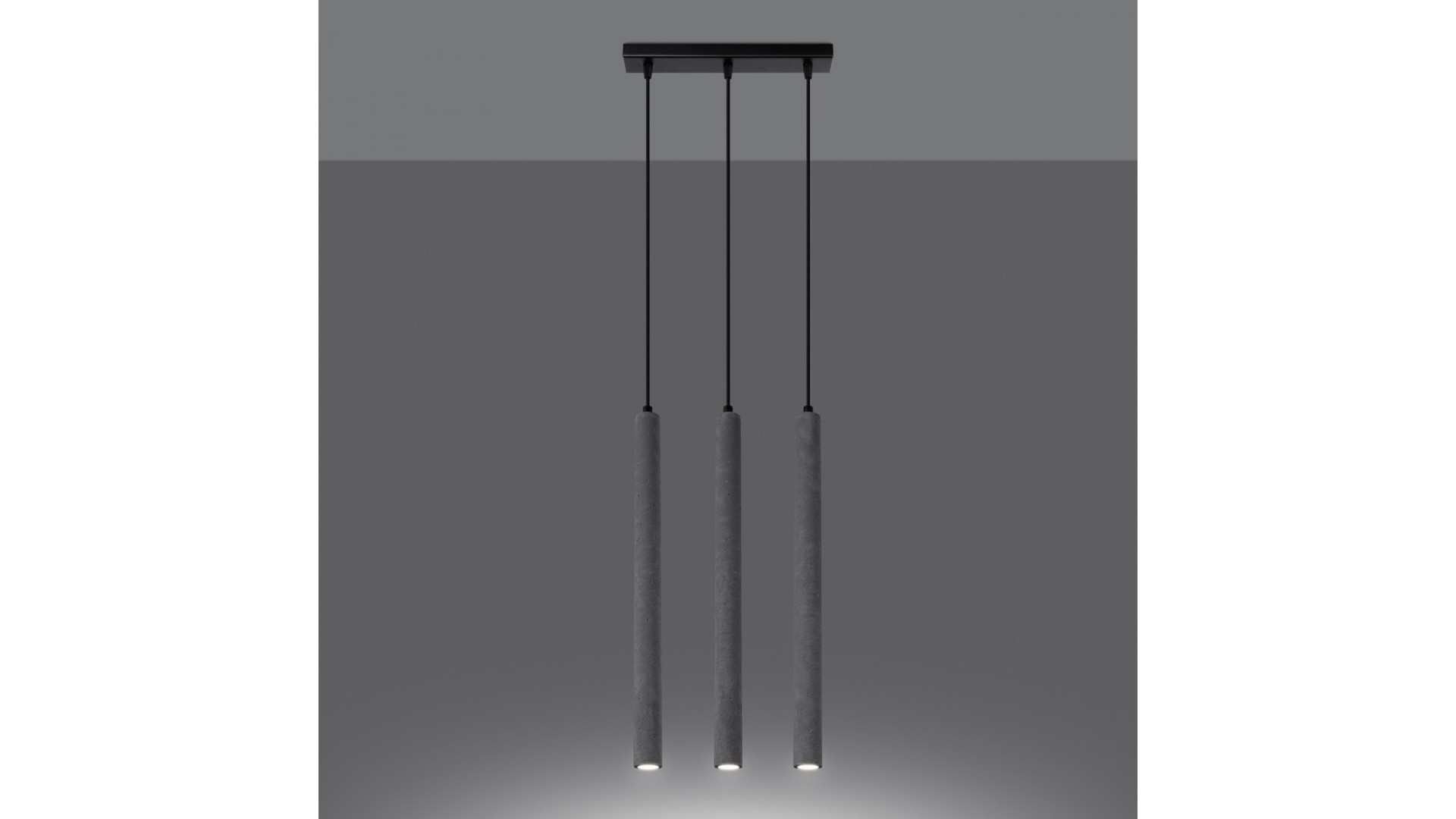 Lampa wisząca PASTELO 3L beton Sollux SL.1272