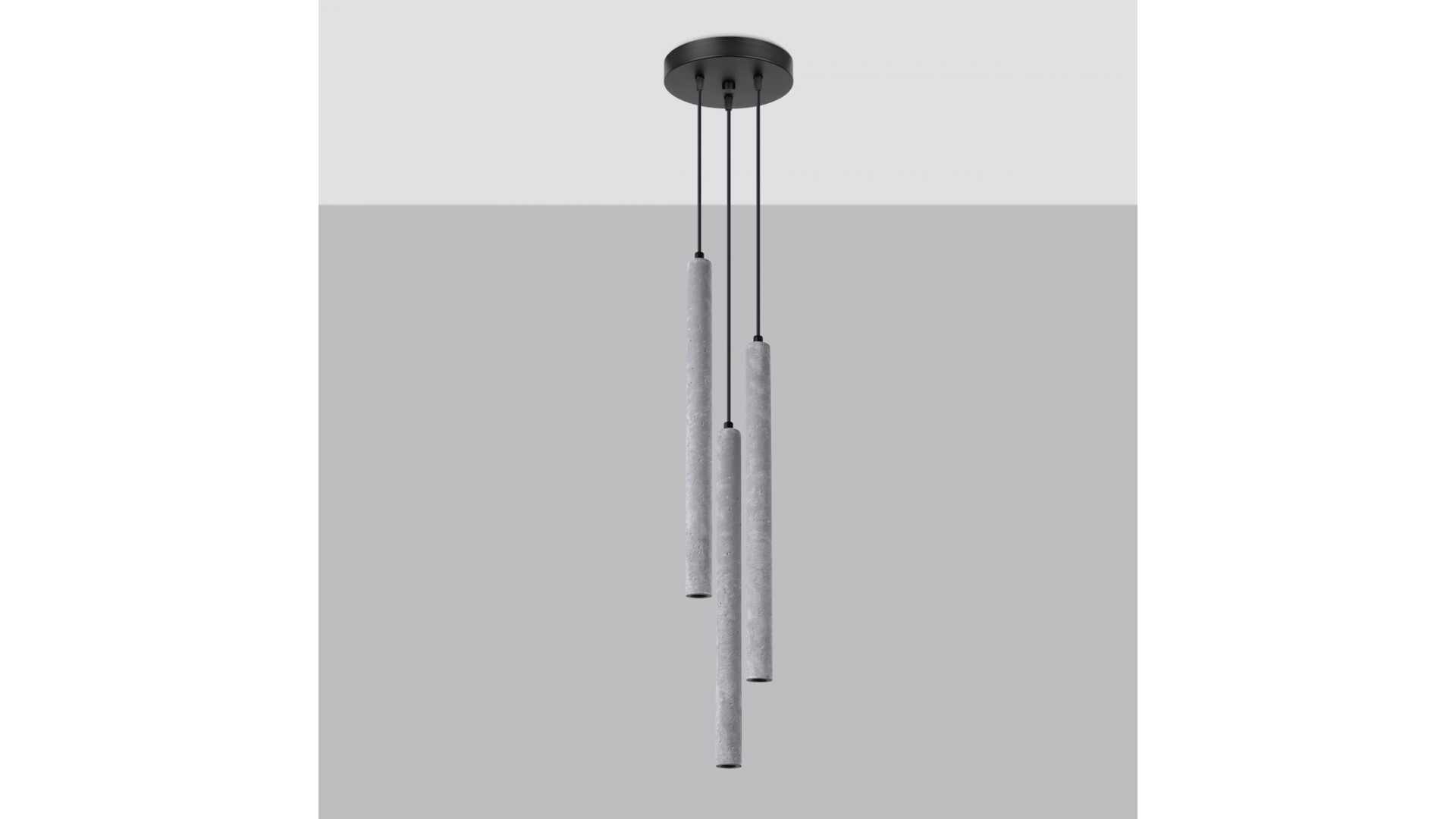 Lampa wisząca PASTELO 3P beton Sollux SL.1273