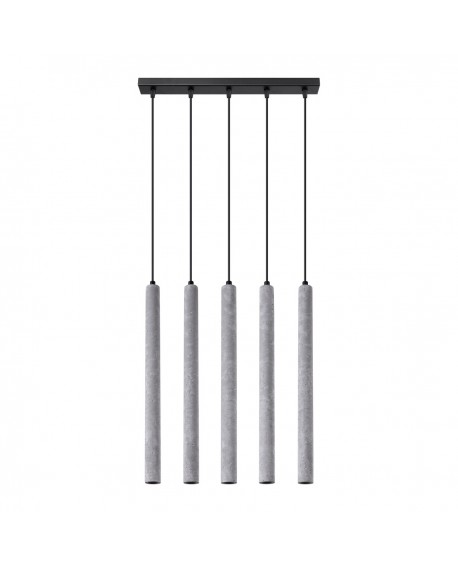 Lampa wisząca PASTELO 5L beton Sollux SL.1274