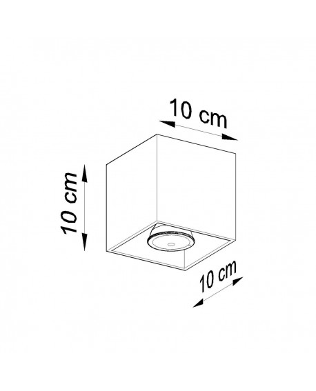 Plafon HATI szary Sollux SL.1278