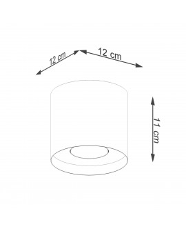 Plafon MIKA biały Sollux SL.1280