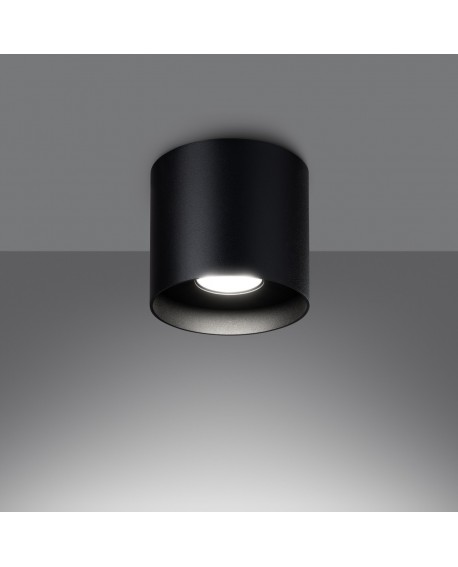 Plafon MIKA czarny Sollux SL.1281