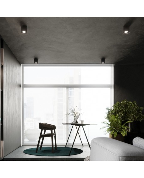 Plafon MIKA czarny Sollux SL.1281