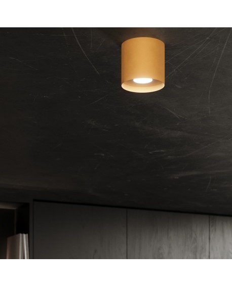 Plafon MIKA złoty Sollux SL.1283