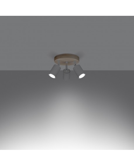 Plafon VERDO 3P biały Sollux SL.1287