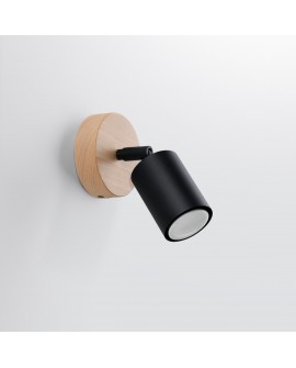 Kinkiet VERDO czarny Sollux SL.1290