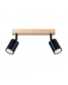 Plafon VERDO 2 czarny Sollux SL.1291