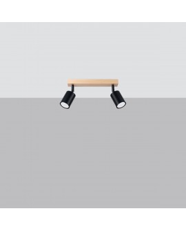 Plafon VERDO 2 czarny Sollux SL.1291