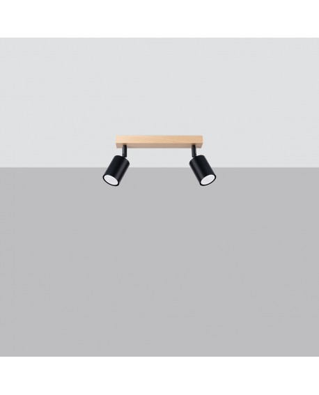 Plafon VERDO 2 czarny Sollux SL.1291