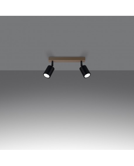 Plafon VERDO 2 czarny Sollux SL.1291