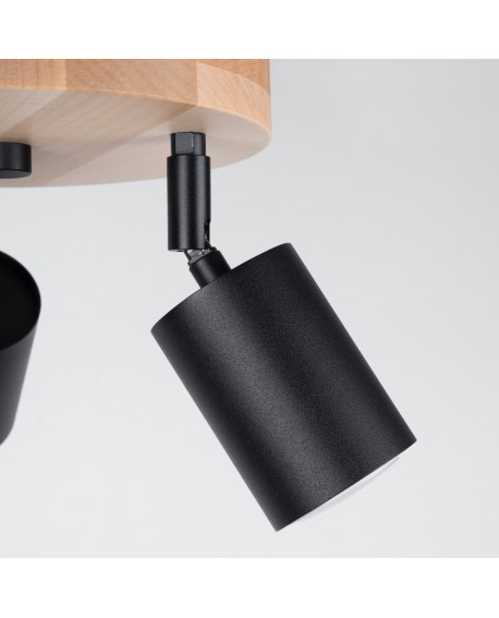 Plafon VERDO 3P czarny Sollux SL.1292