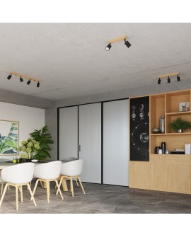 Plafon VERDO 3P czarny Sollux SL.1292