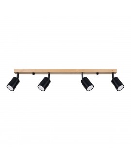 Plafon VERDO 4 czarny Sollux SL.1294