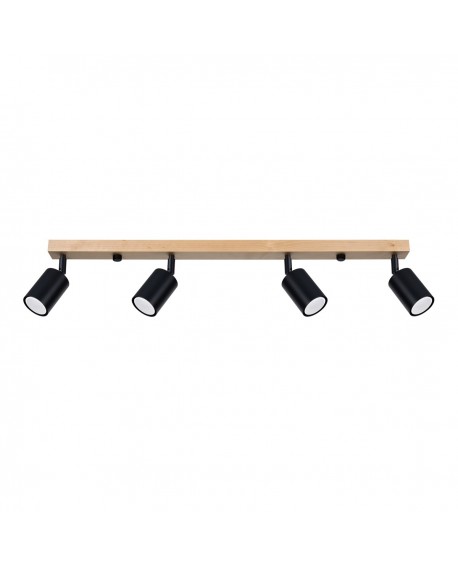 Plafon VERDO 4 czarny Sollux SL.1294