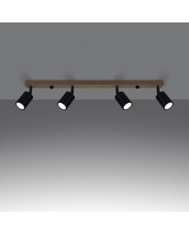 Plafon VERDO 4 czarny Sollux SL.1294