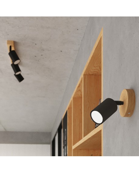 Plafon VERDO 4 czarny Sollux SL.1294