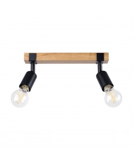 Plafon ZUCA 2 czarny Sollux SL.1296