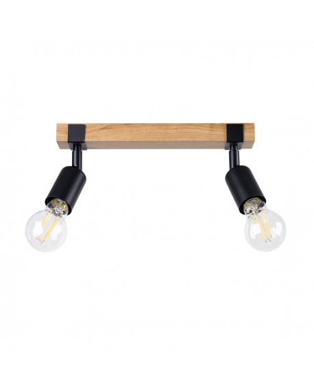 Plafon ZUCA 2 czarny Sollux SL.1296