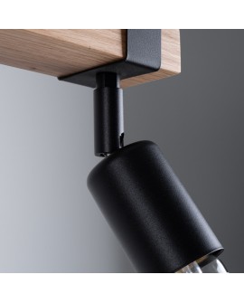 Plafon ZUCA 2 czarny Sollux SL.1296