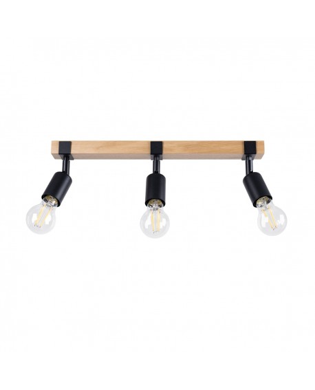 Plafon ZUCA 3 czarny Sollux SL.1297