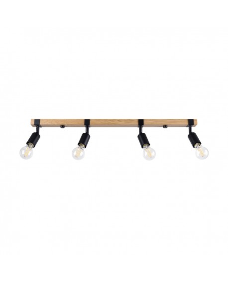 Plafon ZUCA 4 czarny Sollux SL.1298