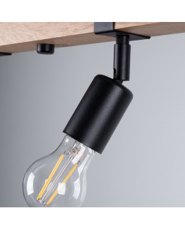 Plafon ZUCA 4 czarny Sollux SL.1298