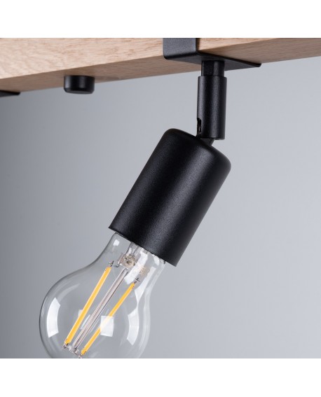 Plafon ZUCA 4 czarny Sollux SL.1298