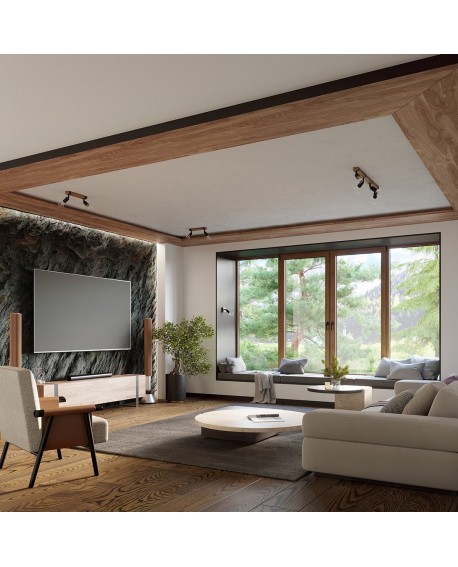 Plafon ZUCA 4 czarny Sollux SL.1298