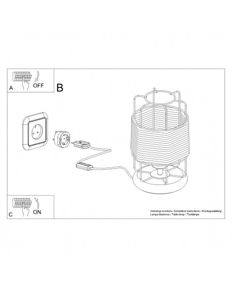 Lampa biurkowa GIZUR Sollux SL.1302