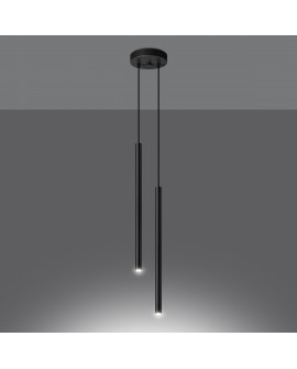 Lampa wisząca PASTELO 2 czarna Sollux SL.1304