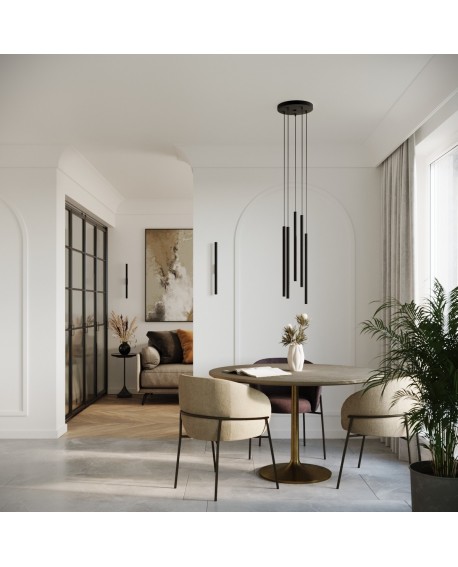 Lampa wisząca PASTELO 2 czarna Sollux SL.1304