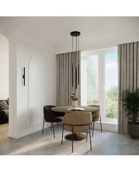 Lampa wisząca PASTELO 2 czarna Sollux SL.1304