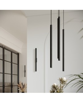 Lampa wisząca PASTELO 2 czarna Sollux SL.1304