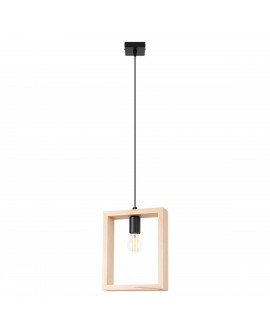 Lampa wisząca ARIES naturalne drewno Sollux SL.1310