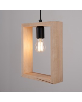 Lampa wisząca ARIES naturalne drewno Sollux SL.1310