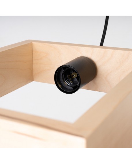 Lampa wisząca ARIES naturalne drewno Sollux SL.1310