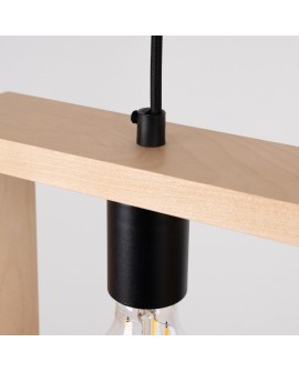 Lampa wisząca ARIES naturalne drewno Sollux SL.1310