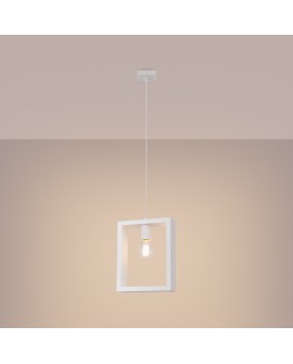 Lampa wisząca ARIES biała Sollux SL.1312