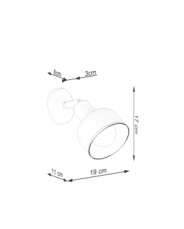 Kinkiet ELBA biały Sollux SL.1313