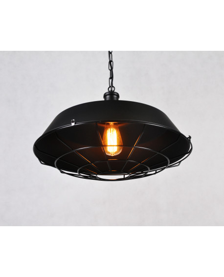 LAMPA WISZĄCA INDUSTRIALNA LOFT CZARNA ARIGIO D45