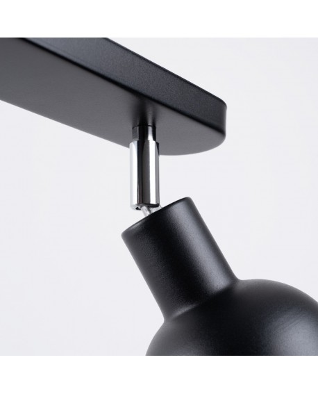Plafon ELBA 2 czarny Sollux SL.1317