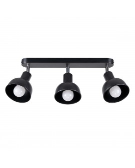 Plafon ELBA 3 czarny Sollux SL.1318