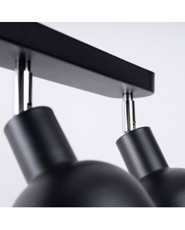 Plafon ELBA 3 czarny Sollux SL.1318