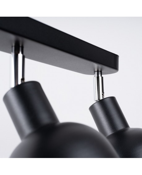 Plafon ELBA 3 czarny Sollux SL.1318