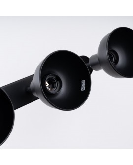 Plafon ELBA 3 czarny Sollux SL.1318