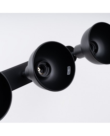 Plafon ELBA 3 czarny Sollux SL.1318