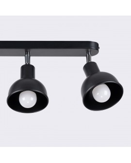 Plafon ELBA 3 czarny Sollux SL.1318