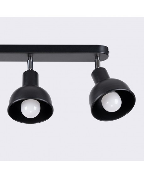 Plafon ELBA 3 czarny Sollux SL.1318