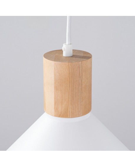 Lampa wisząca JAGA biała Sollux SL.1319